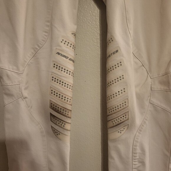 ANIMO White Grip Knee Patch Breeches size I 38 Pocket Detail Italy Equestrian - Picture 10 of 12
